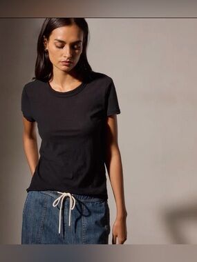 James Perse SHEER SLUB CREW NECK TEE size S